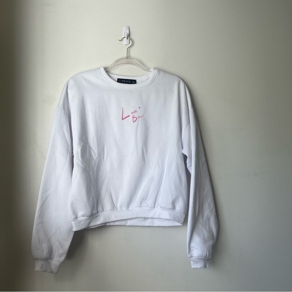 Princess Polly Lioness Love Bites White Pink Sweatshirt S - Picture 6 of 9